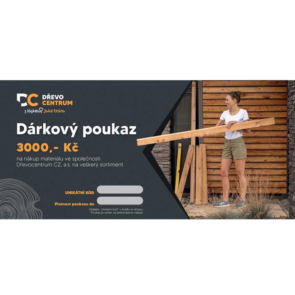 Dárkový poukaz 3 000 Kč