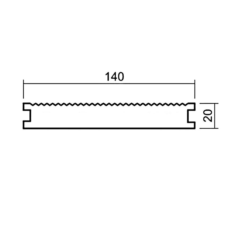 WPC terasa 20 x 140 mm 2,9 m
